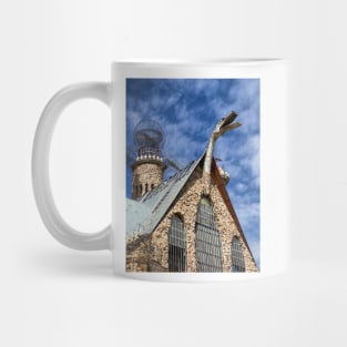 Bishop Castle With Fire Breathing Dragon Mug